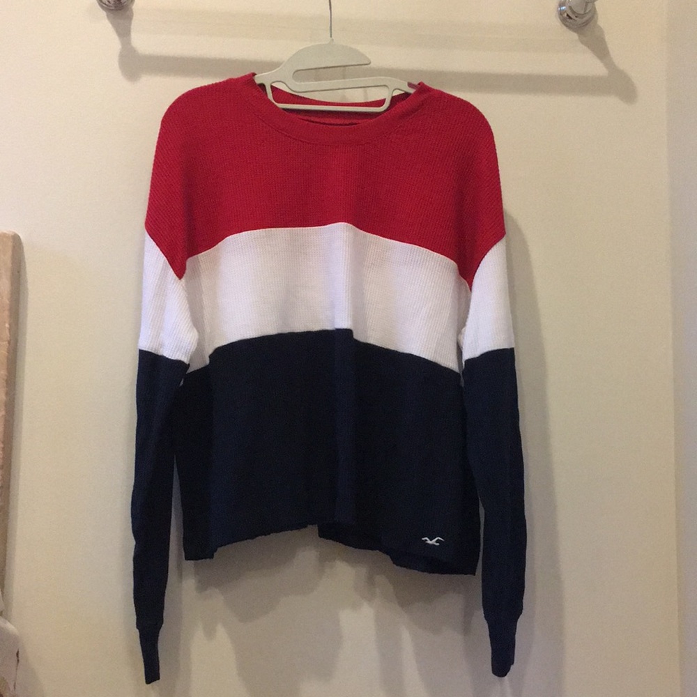 Hollister waffle knit shirt